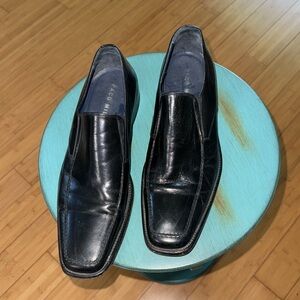 Paco Milan slip on wing tip mens dress shoes Leather. Size 44 EU 10.5 -11 in US